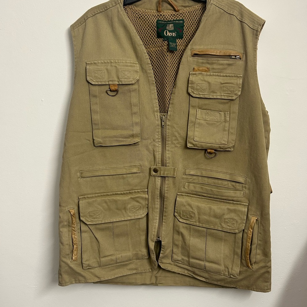 Orvis Large Men's Tan Utility Vest